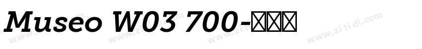 Museo W03 700字体转换